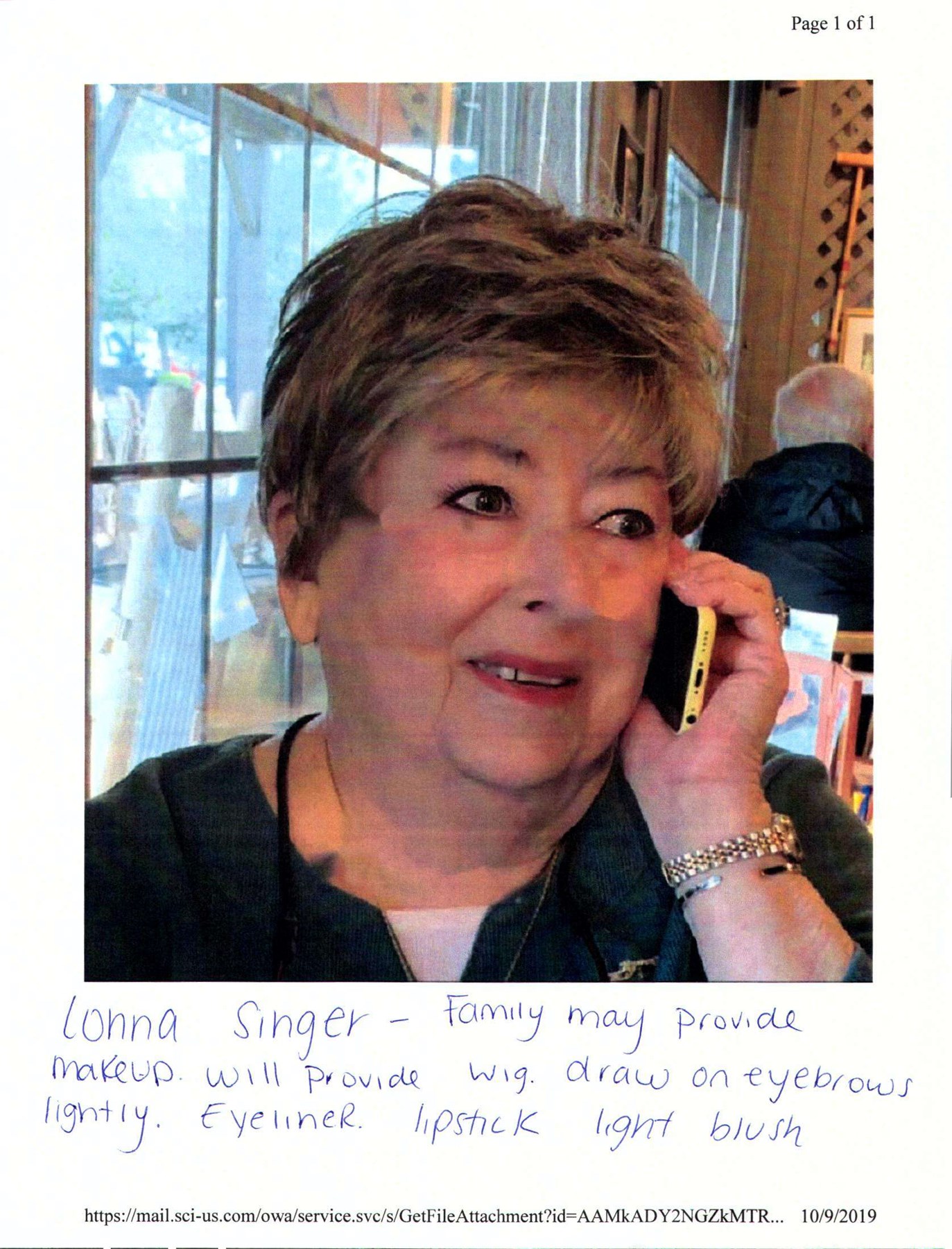 Obituary of Lonna Singer