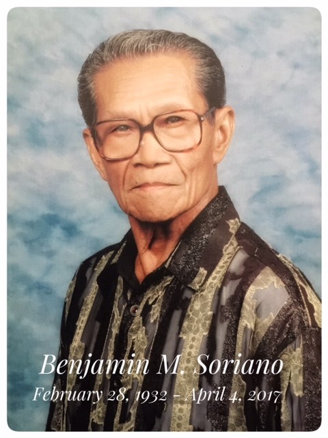 Obituary of Benjamin Manuel Soriano Sr.