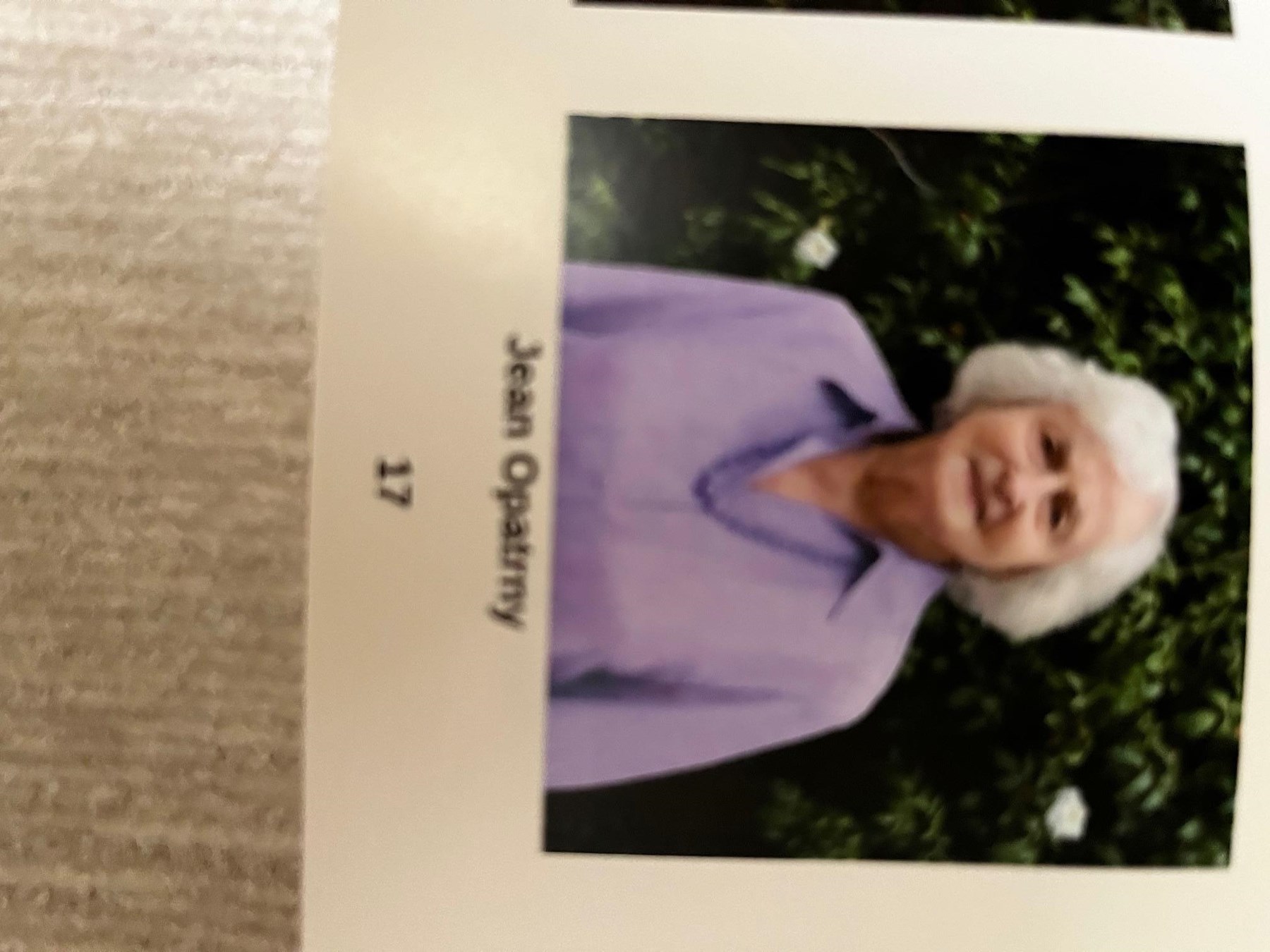 Obituary of Jean C. Opatrny