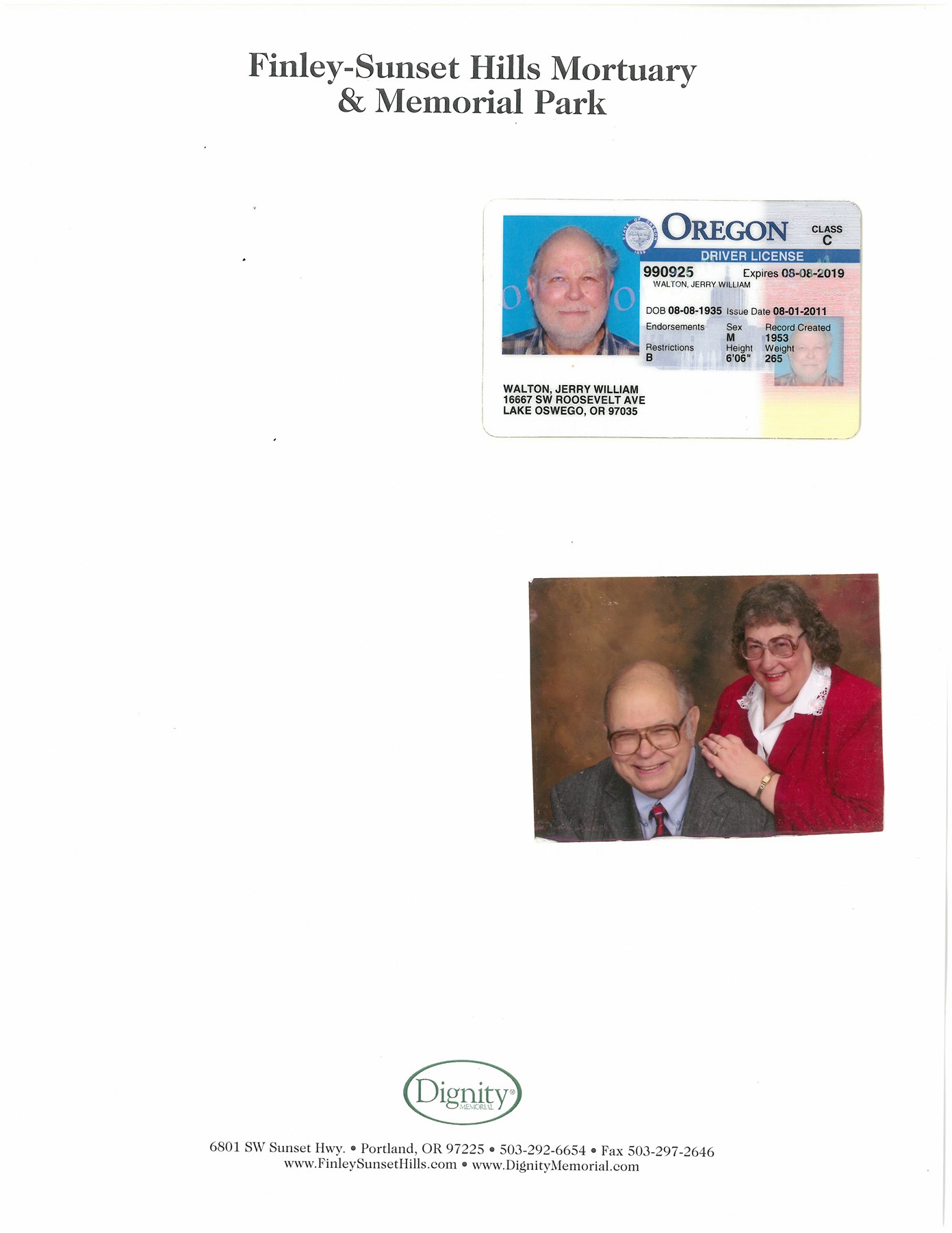 Obituary of Jerry William Walton