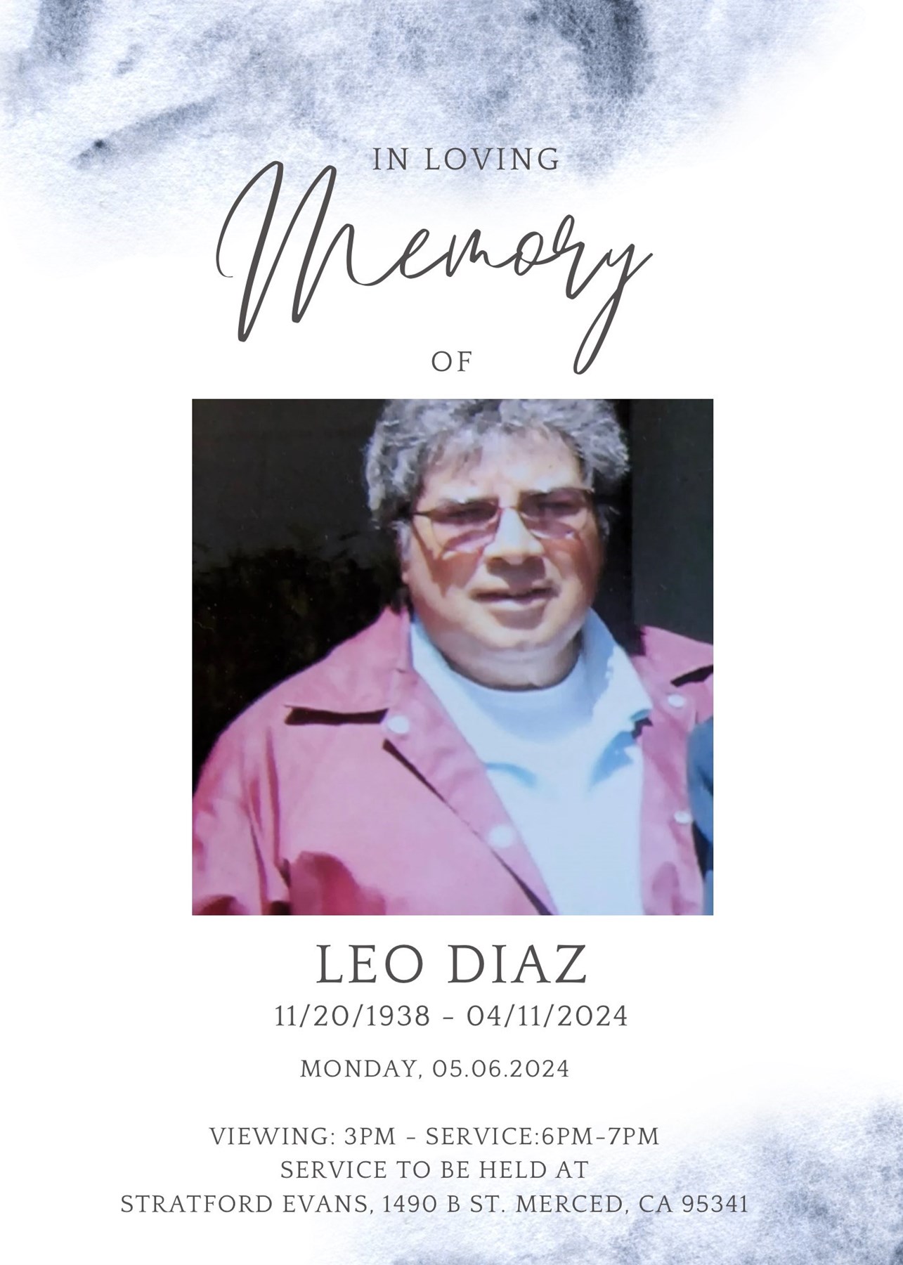 Obituary of Leo Diaz