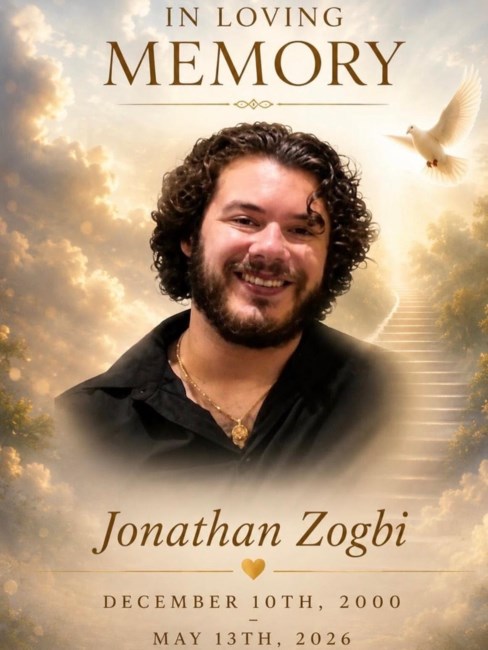Obituary of Jonathan Paul Zogbi