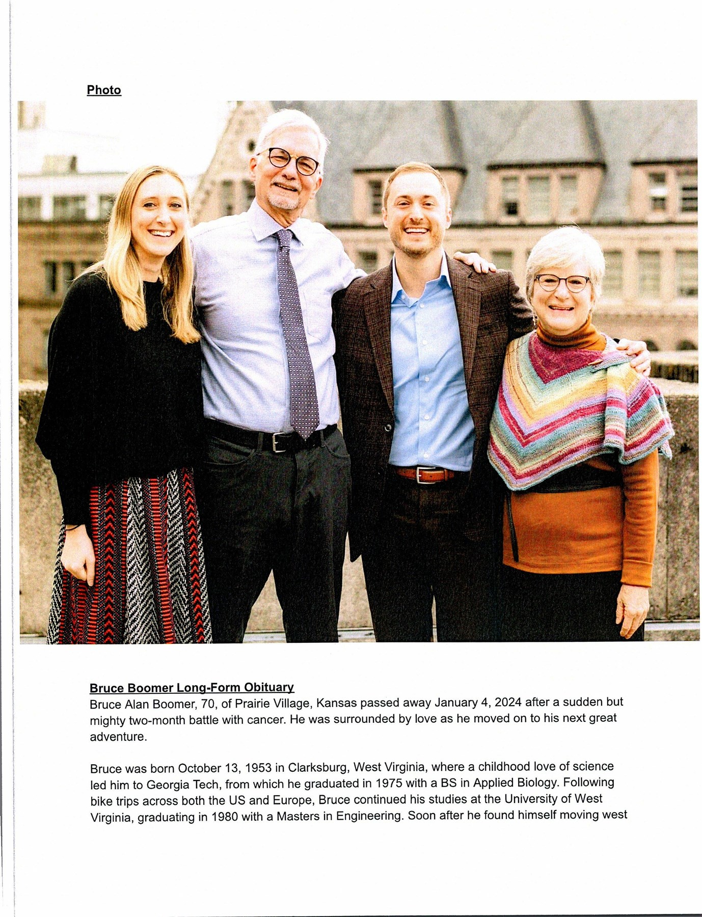 Obituary of Bruce Alan Boomer