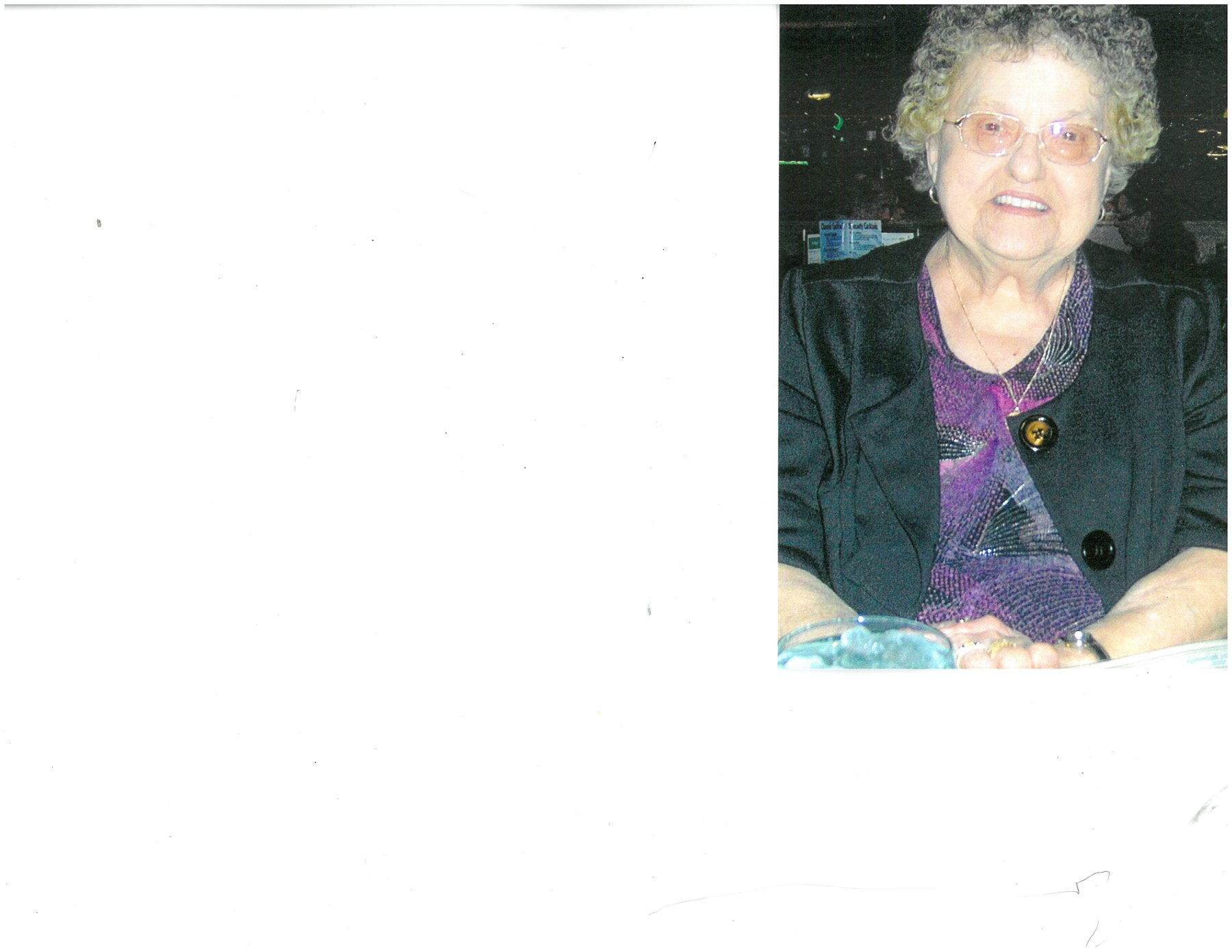 Obituary of Viola Mary Mann
