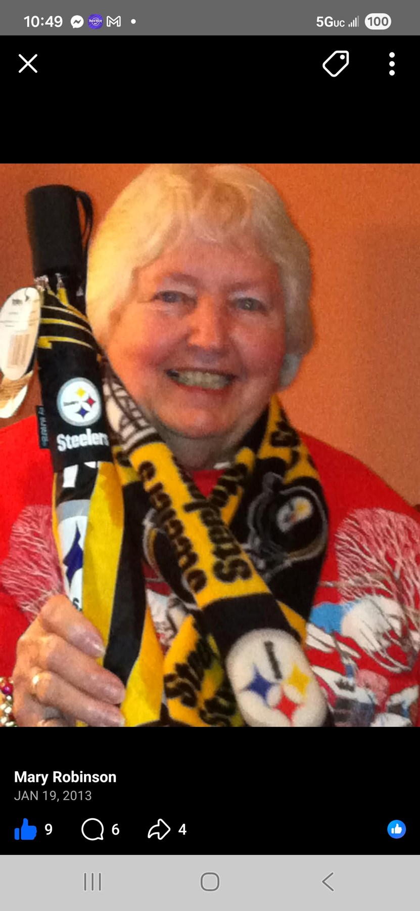 Avis de décès de Mary Olive Robinson