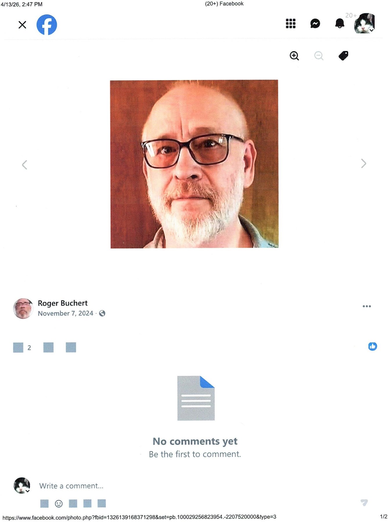 Obituary of Roger A. Buchert