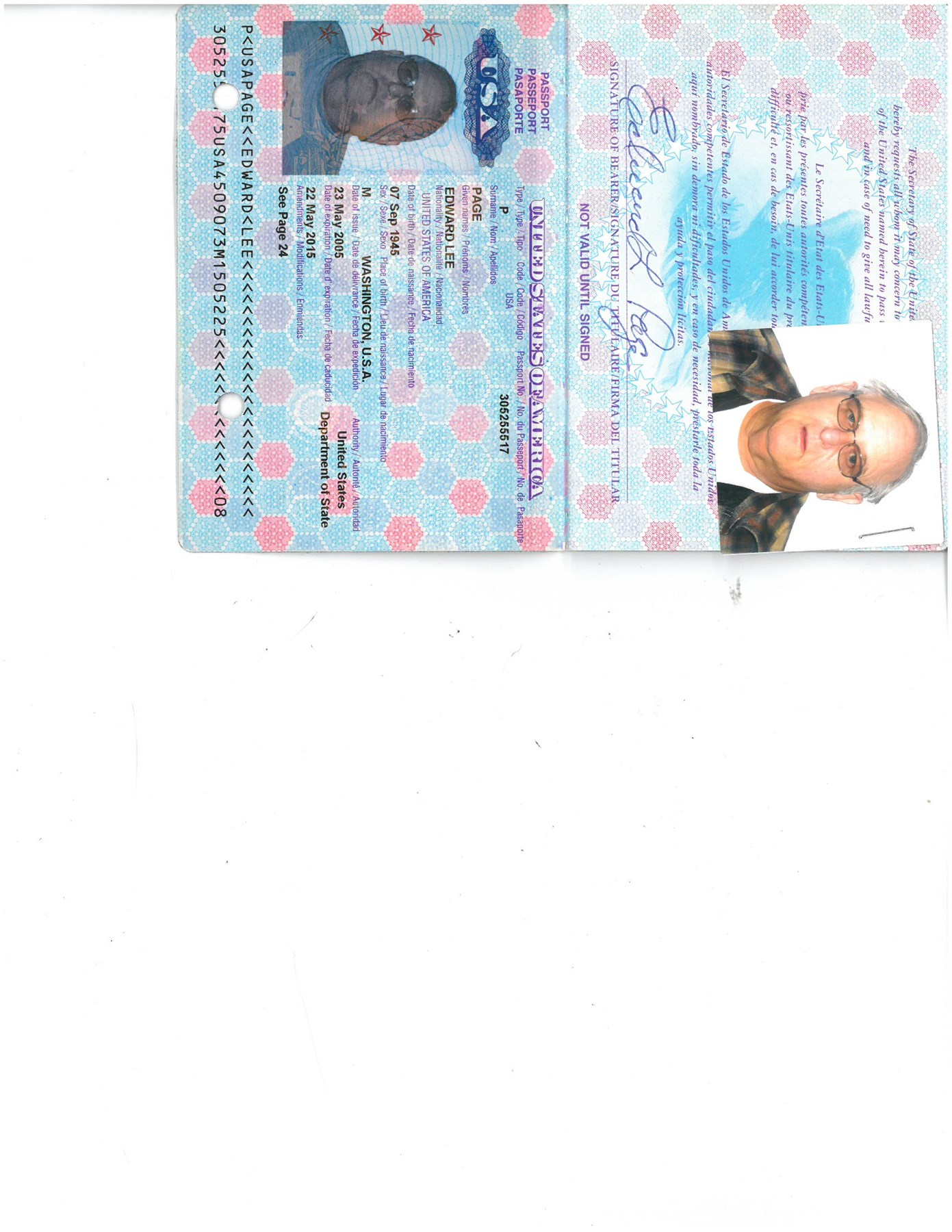 Obituary of Edward Lee Page