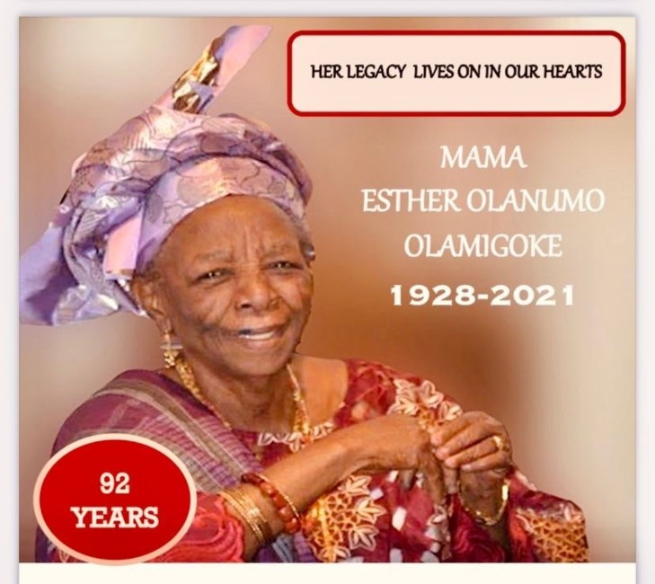 Obituary of Esther Olanumo Olamigoke