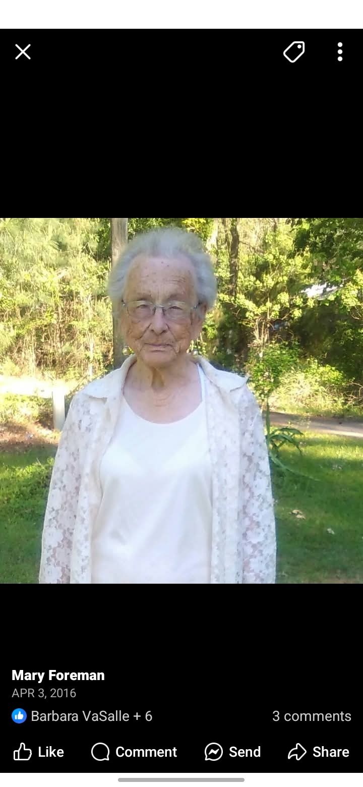 Obituary of Mary Miller Foreman