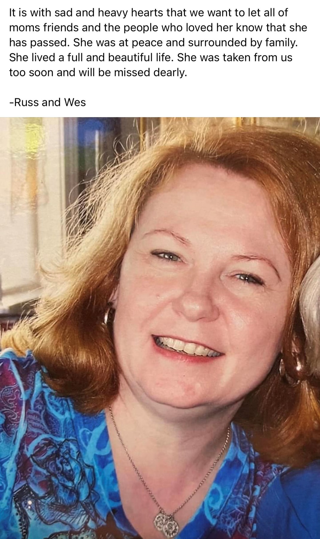 Obituary of Sue Ellen Dutton