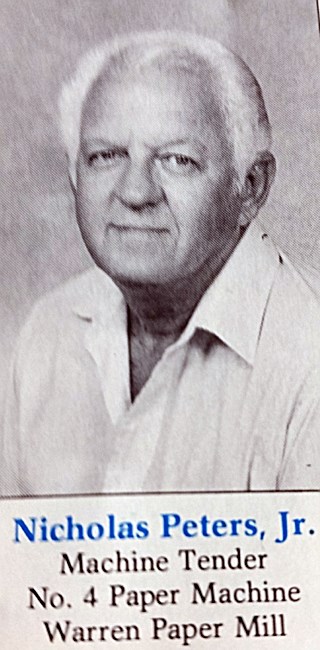 Obituary of Nicholas Peters Jr.
