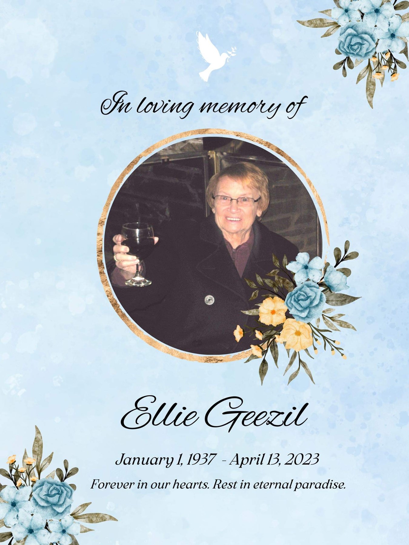 Obituary of Ellie Geezil