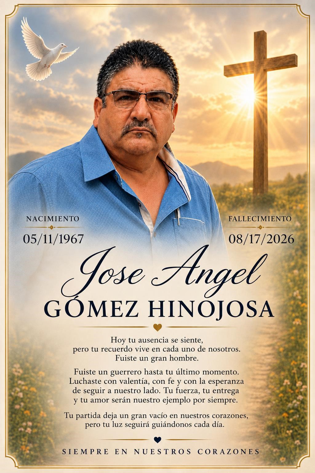 Obituario de Jose Angel Gomez Hinojosa
