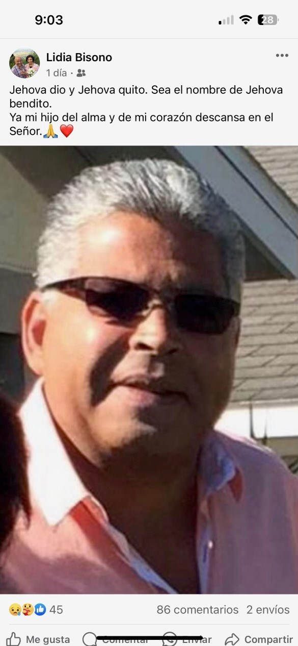 Obituary of Pedro E. Bisonó Rodríguez