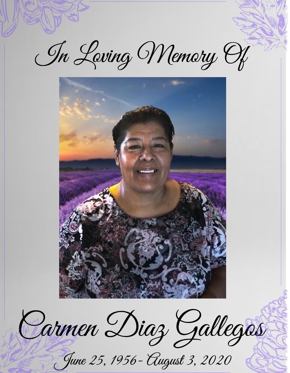 Obituary of Carmen Gallegos