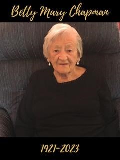 Obituary of Betty Mary Chapman