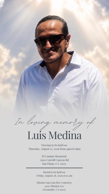 Obituary of Luis Ornelas Medina