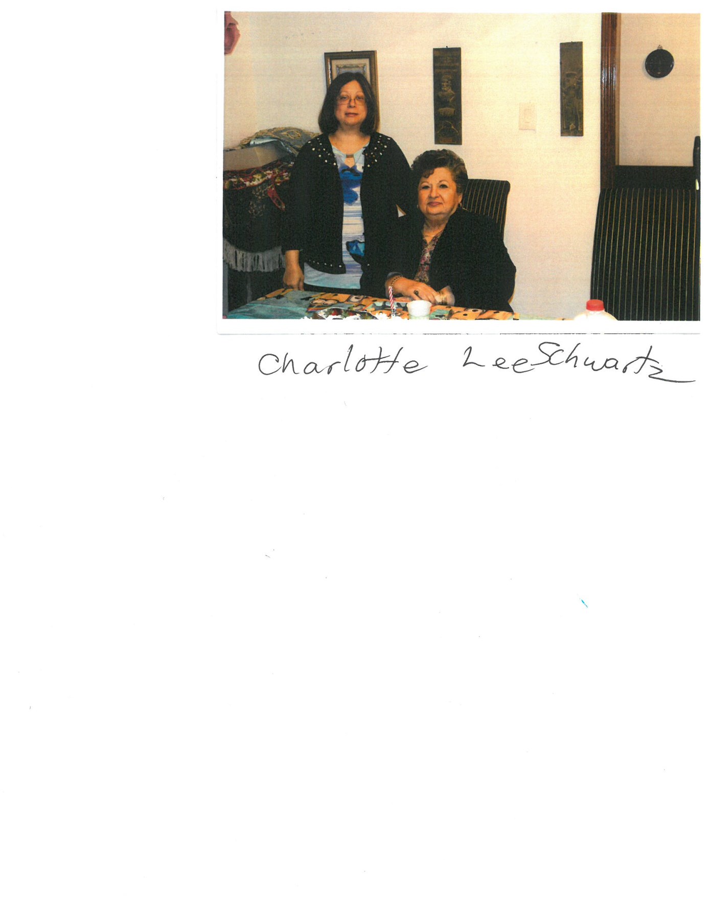 Obituary of Charlotte Lee Schwartz