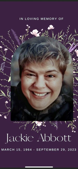 Avis de décès de Jacqueline Marie Abbott