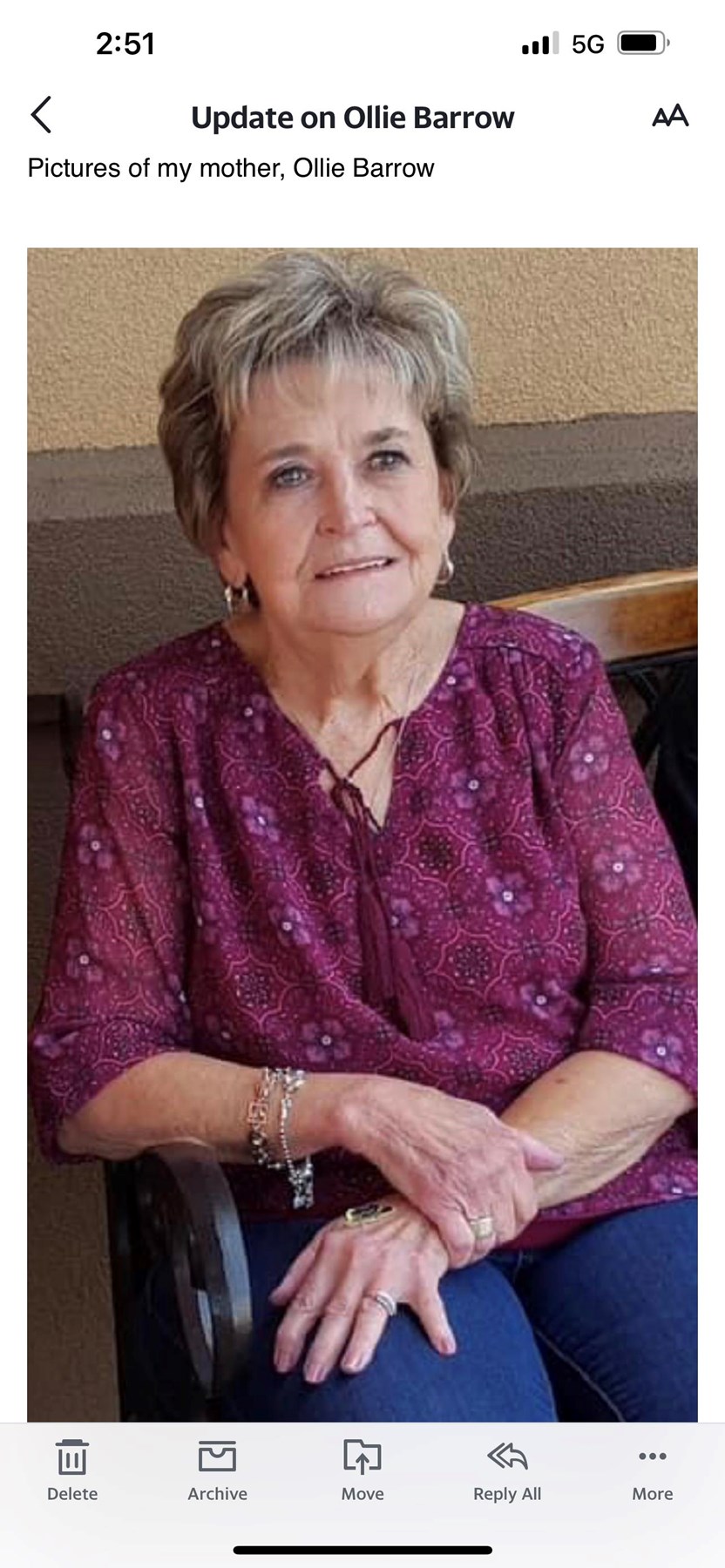 Obituary of Ollie Louise Barrow