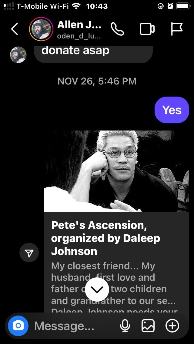 Avis de décès de Peter Andrew Johnson