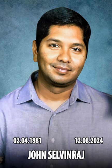 Obituary of John "Maapla" Selvin Raj Sounderraj