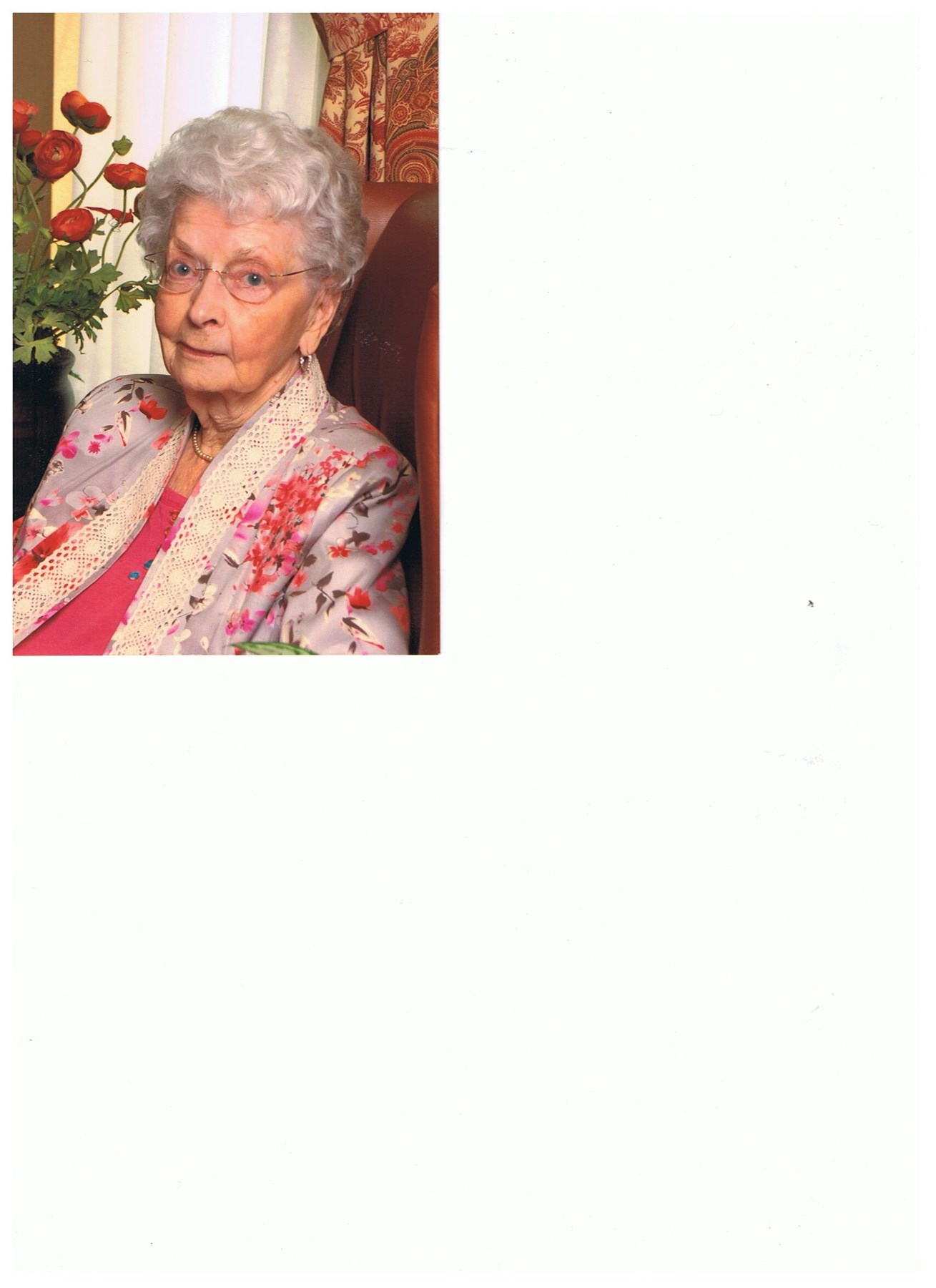 Obituary of Thelma Wright Vickers Baker