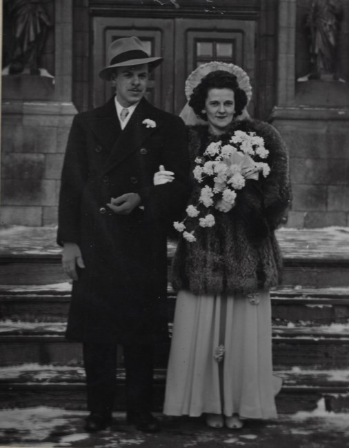 Avis de décès de Marie-Berthe Lamothe / Lucien Charles Meloche