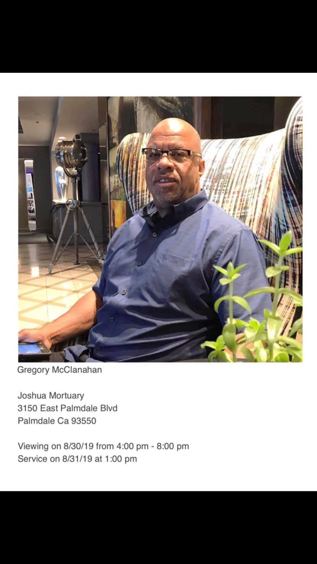 Obituary of Gregory Shelby McClanahan