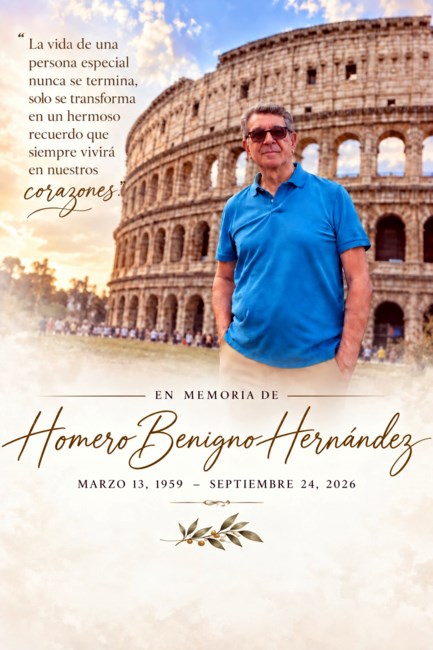 Obituary of Homero Benigno Hernandez