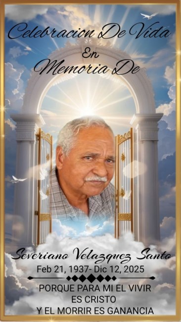 Obituary of Severiano Velazquez Santos