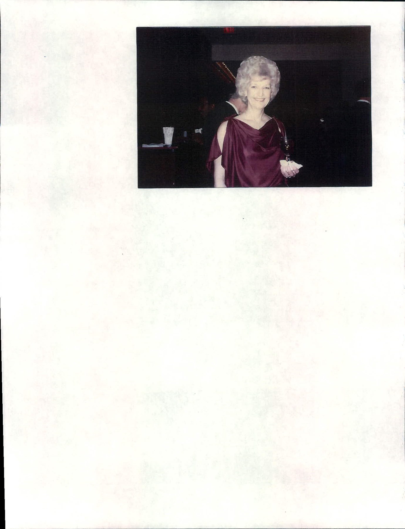 Avis de décès de Dorothy Bertha Buckler