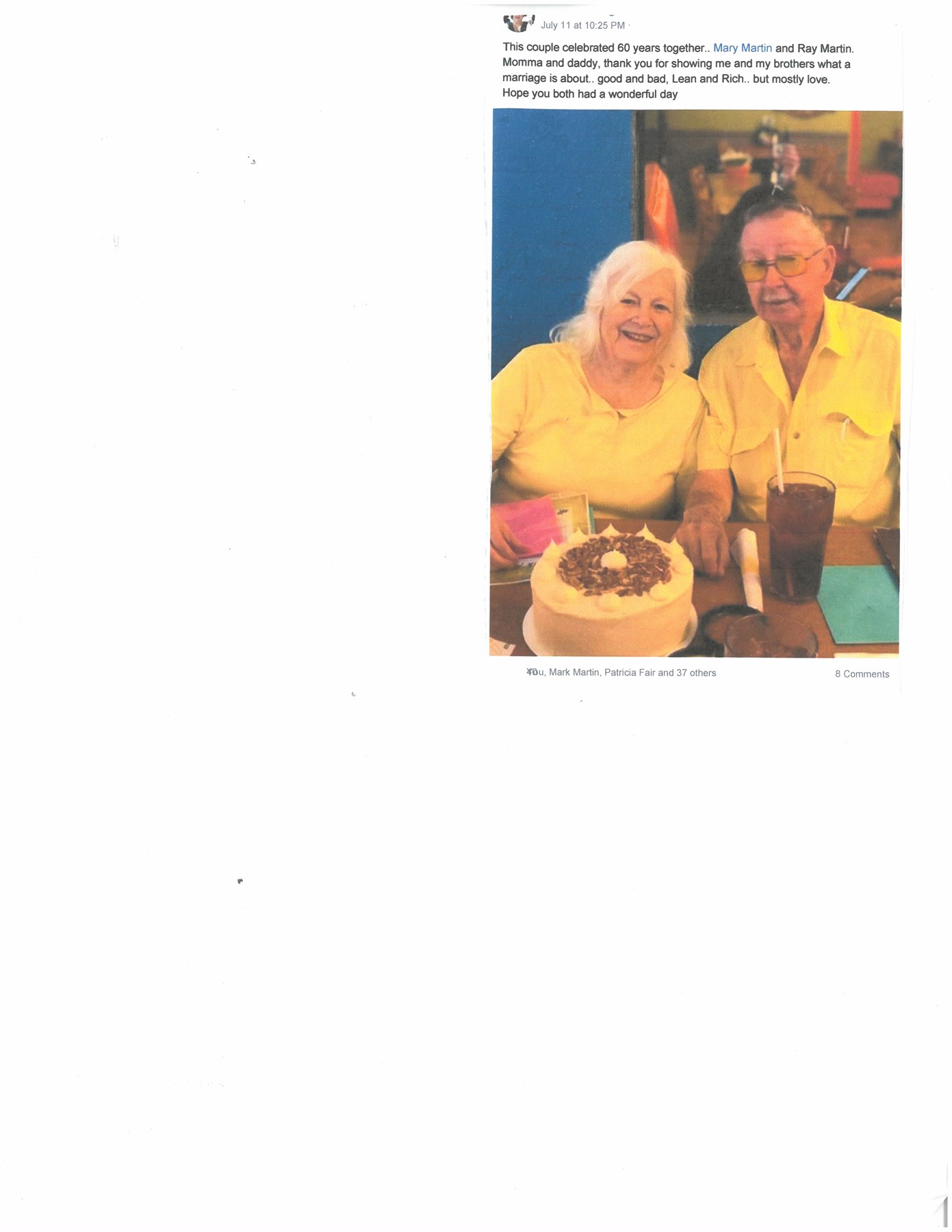 Obituary of Ray Allen Martin