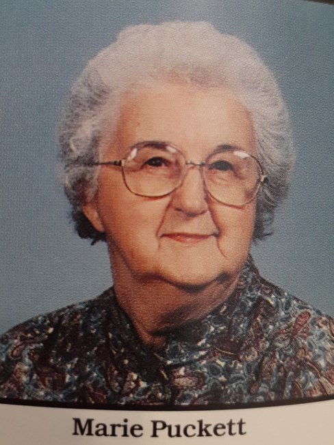 Obituary of Marie Bernice Puckett