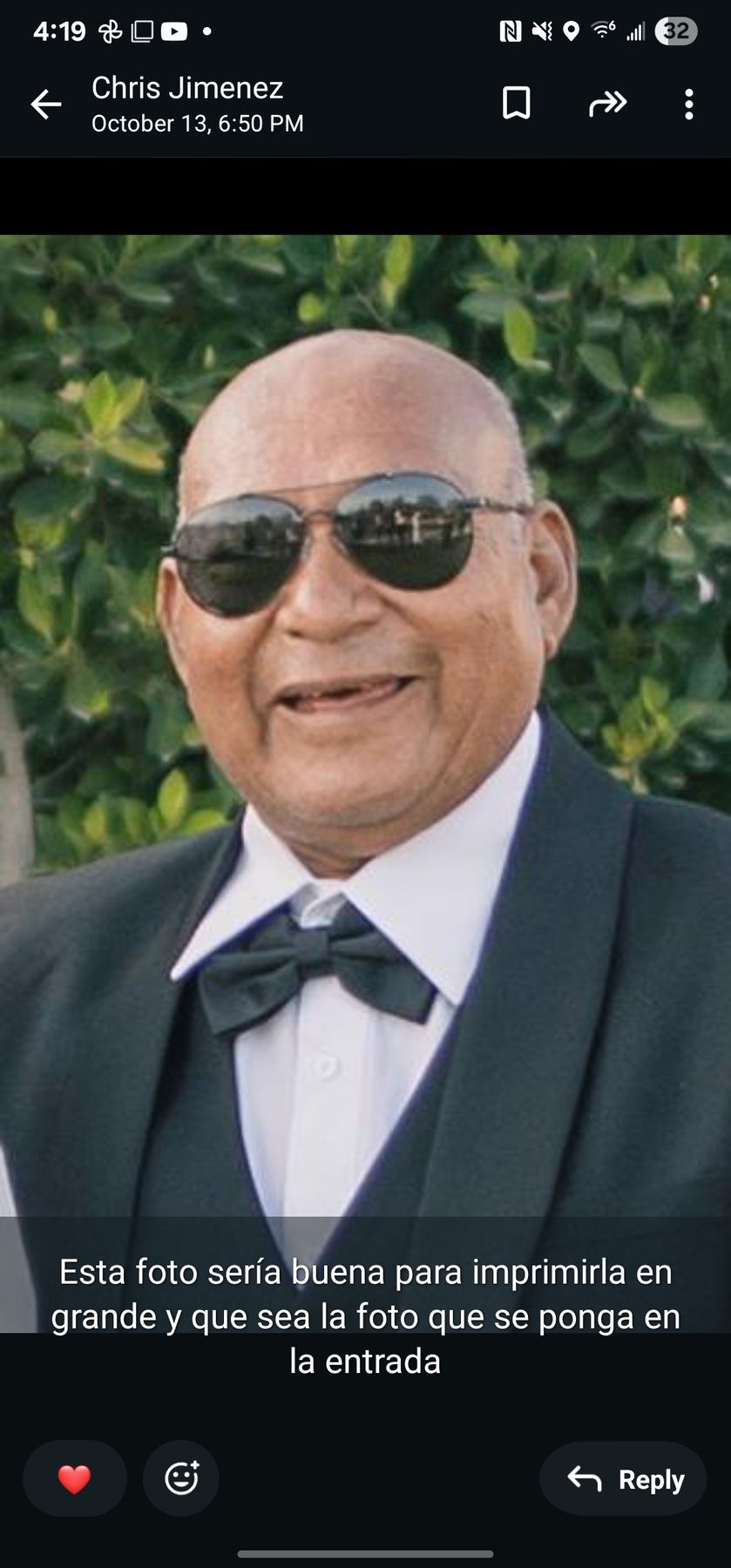 Obituary of Isaias Jimenez Ubedo