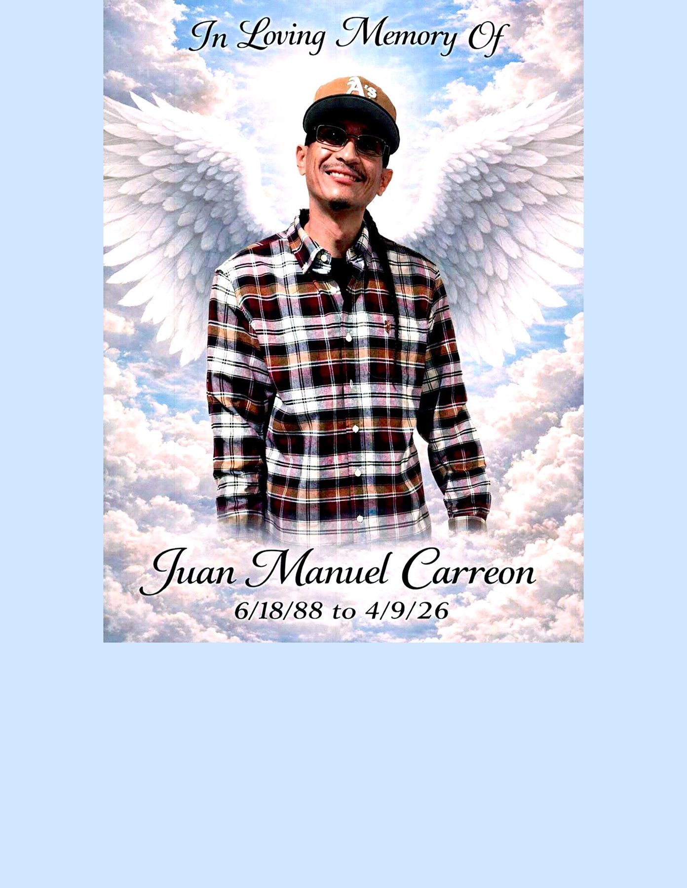 Obituary of Juan Manuel Carreon