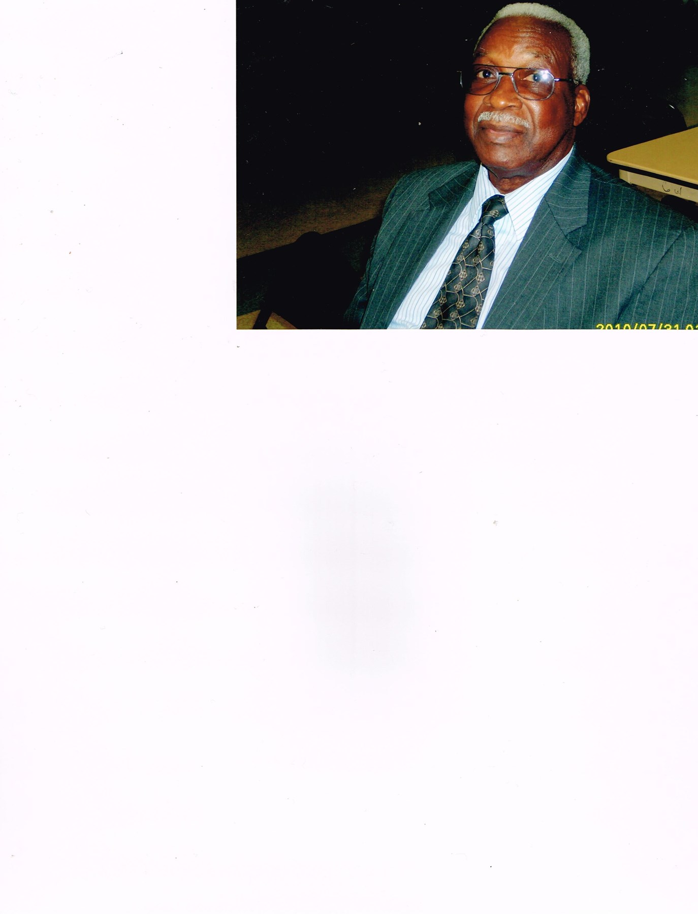 Obituary of John Lewis Washington