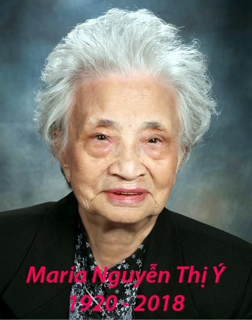 Avis de décès de Maria Nguyễn Thị Ý