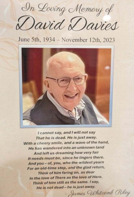 Obituary of David Coit Davies