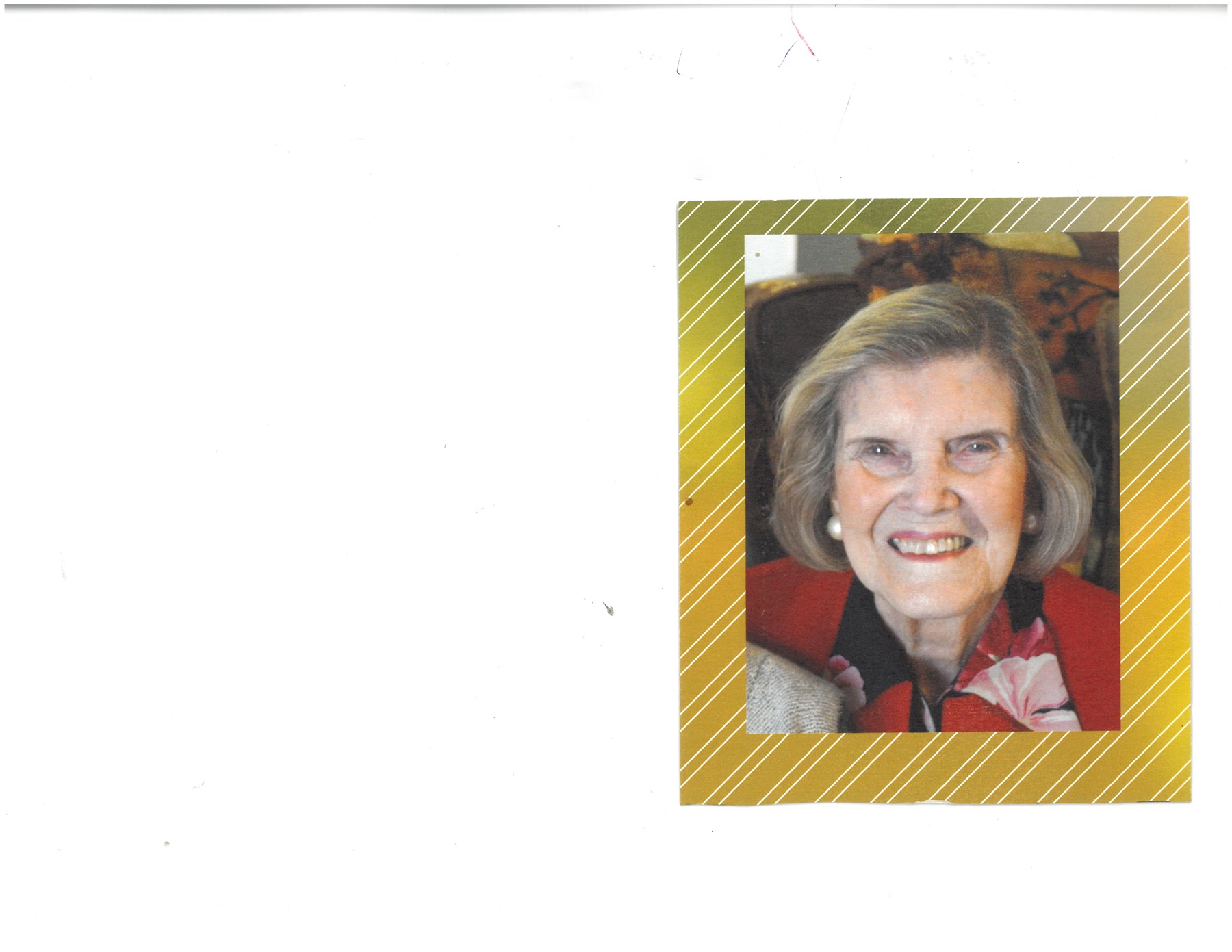 Obituary of Ruby Holden Pearce