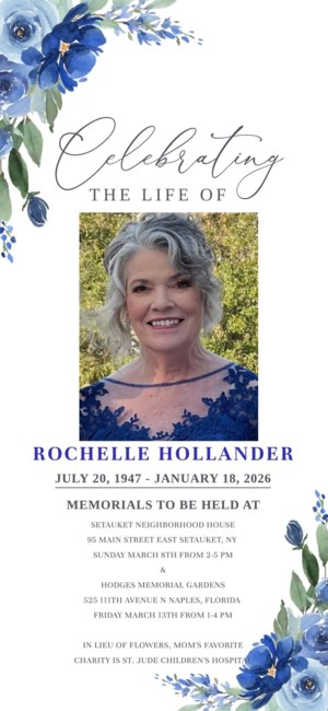 Obituary of Rochelle Hollander