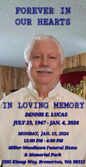 Obituary of Dennis E Lucas