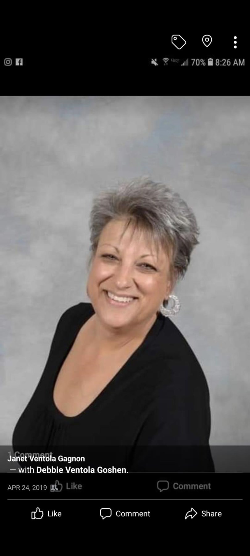 Obituary of Deborah Ventola Goshen