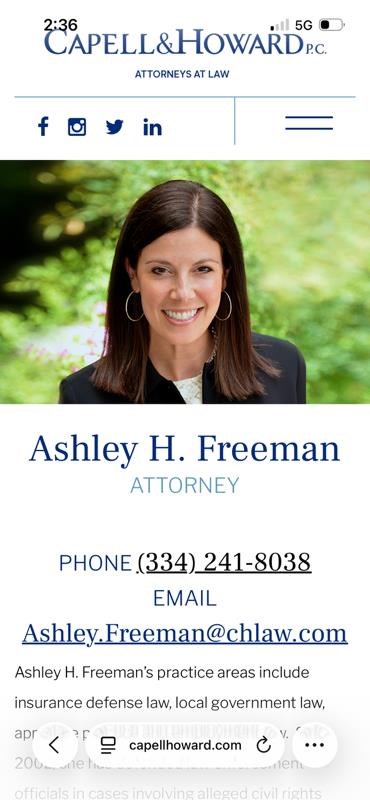 Obituary of Ashley Hawkins Freeman