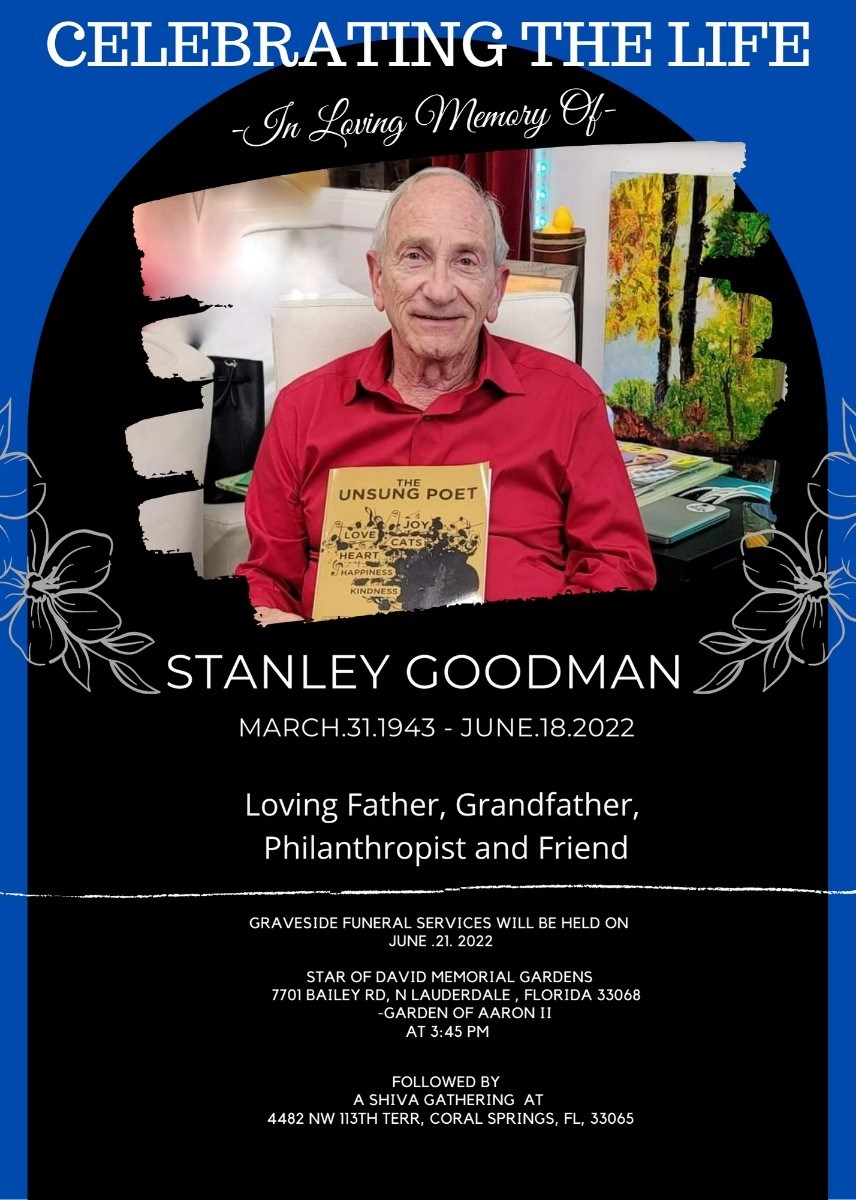 Obituary of Stanley Goodman