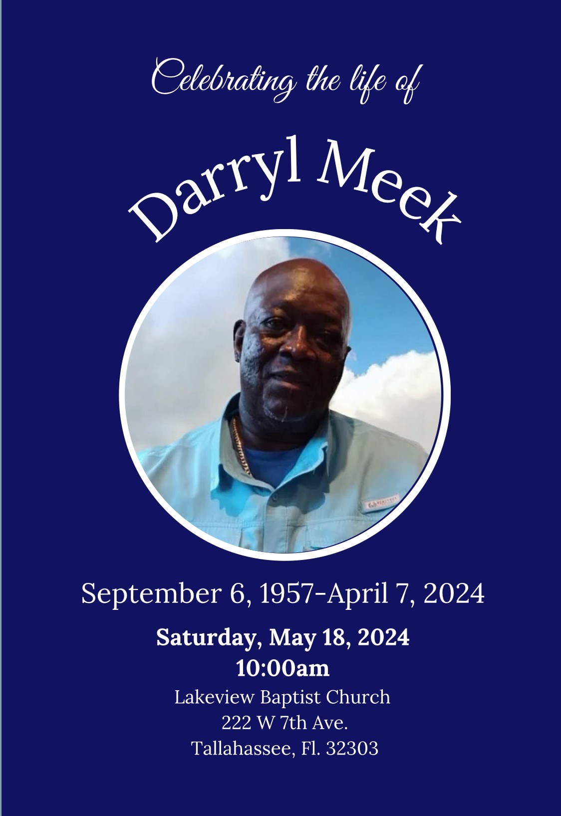 Darryl Meek Obituary - Tallahassee, FL
