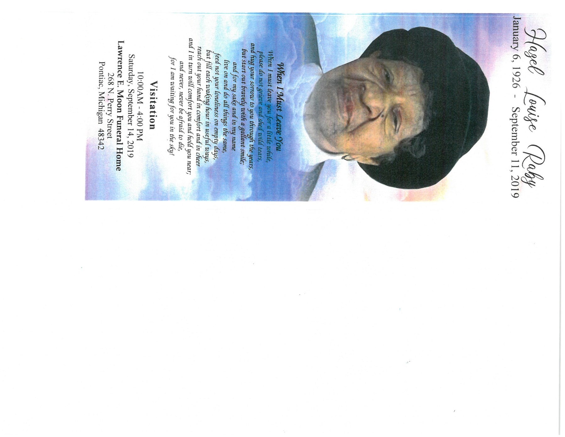 Hazel Raby Obituary Baton Rouge, LA