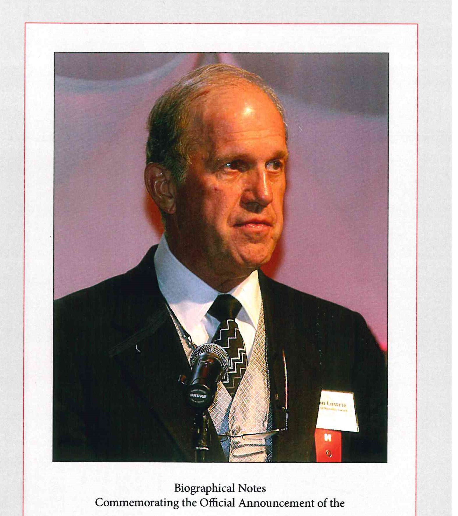 Obituary of William G. Lowrie