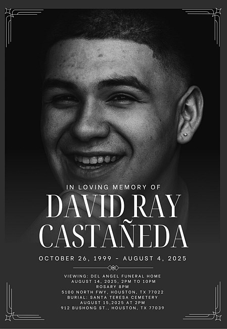 Obituary of David Ray Castaneda
