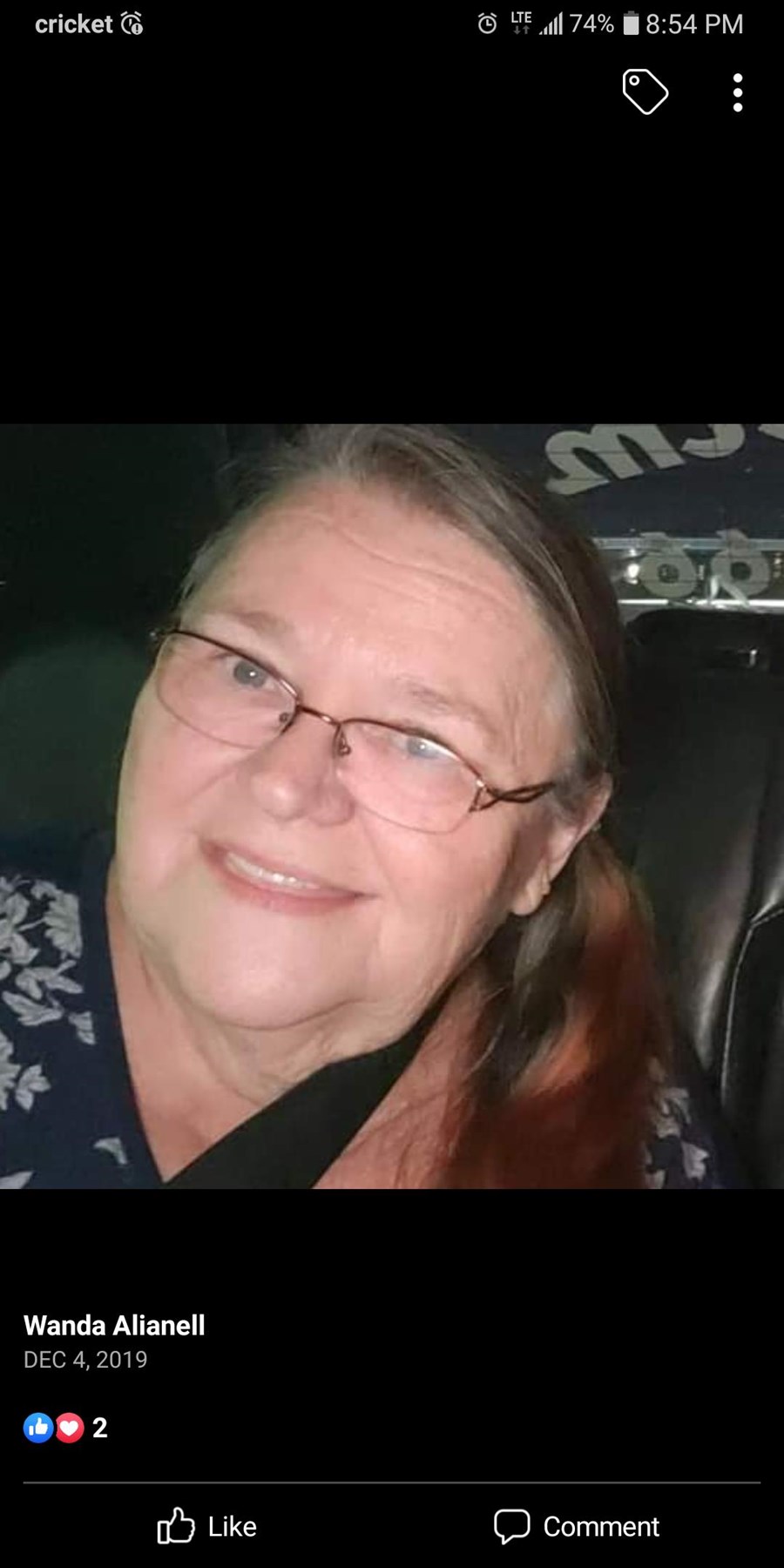 Obituary of Wanda Faye Alianell